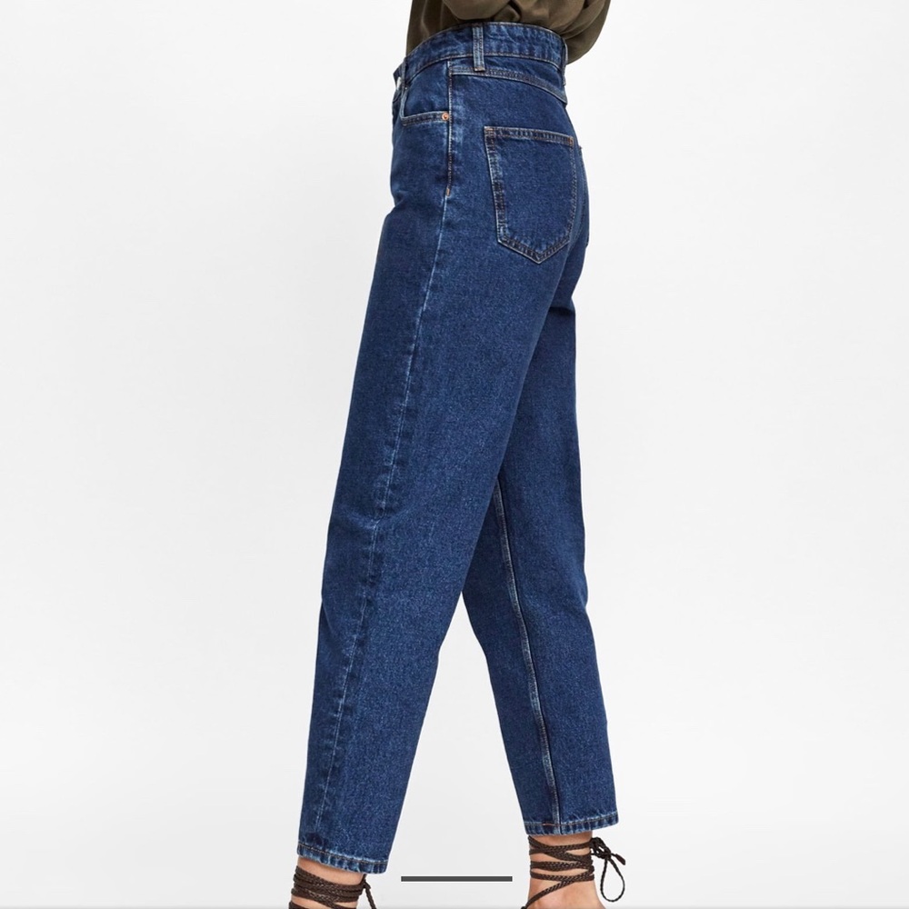 Zara Stone Blue New Mom Jeans US 02 / 34